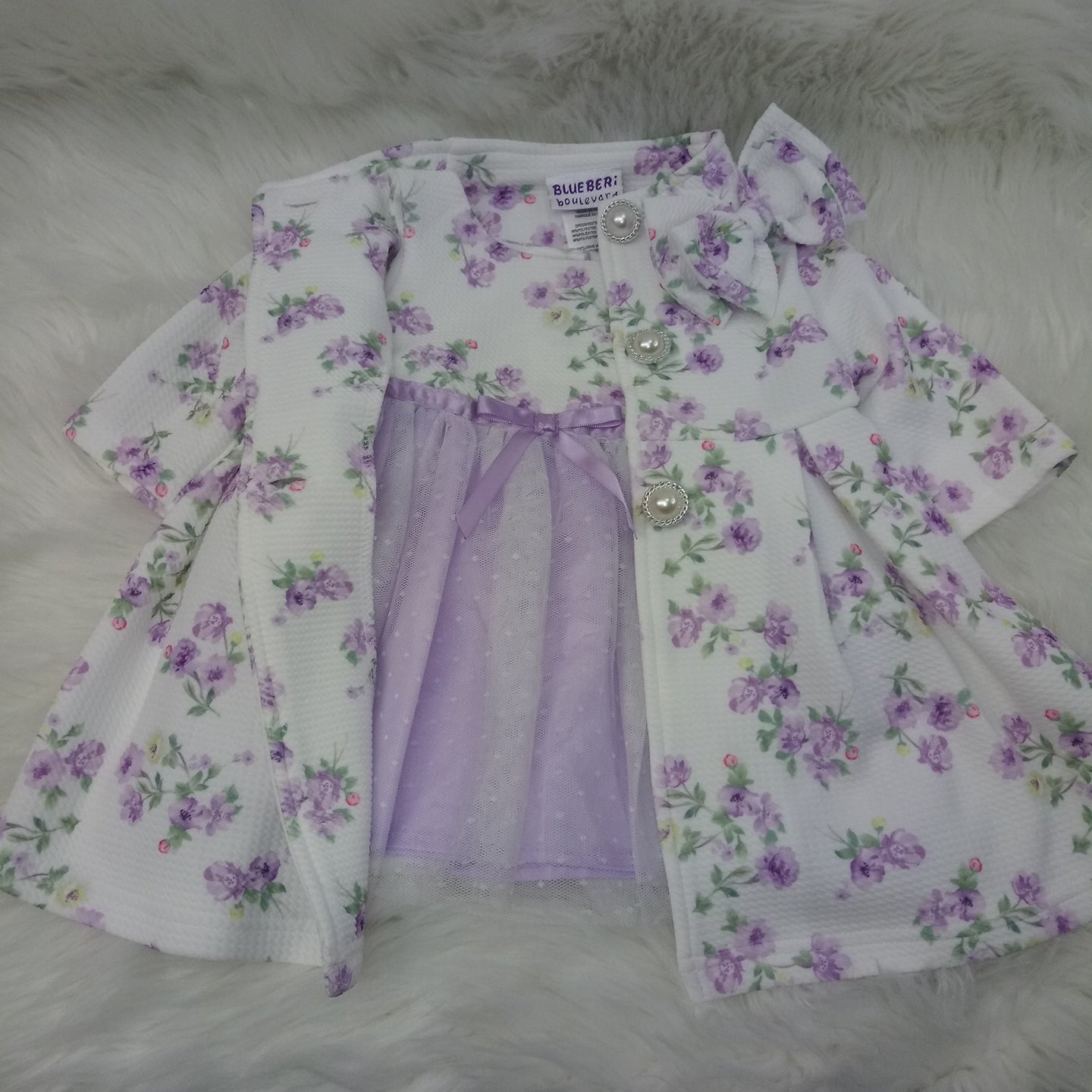 NEW Short Sleeve Dress by Blueberi boulevard Size 3-6m
