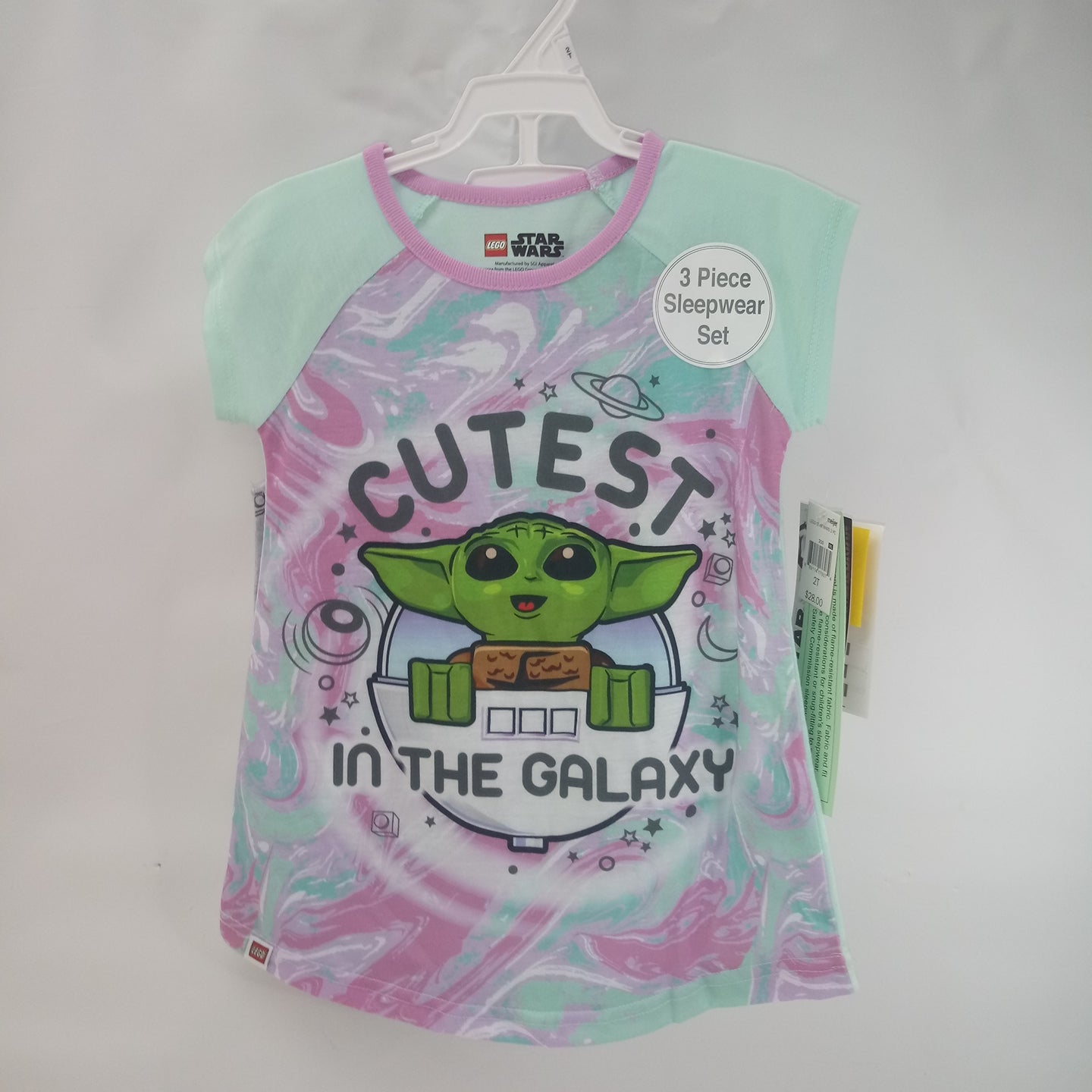 NEW Short Sleeve 3pc Pajama Set by Star Wars Lego Size 2T