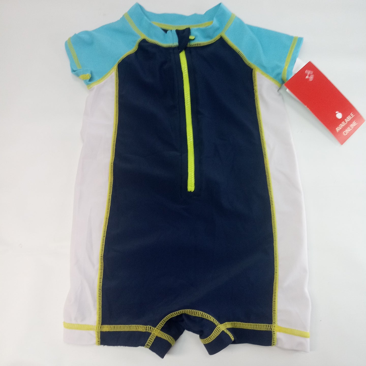 Short Sleeve 1pc Swim Suit Size 6-12m