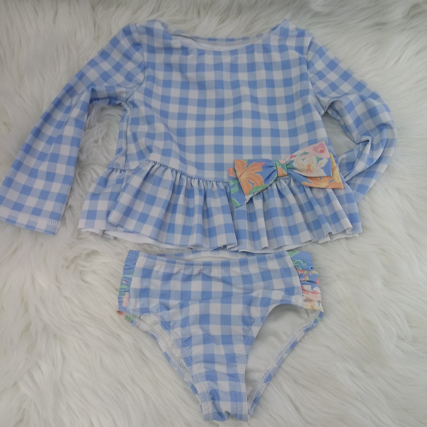 Long Sleeve 2pc Swimsuit by Tommy Bahamas Size 12m