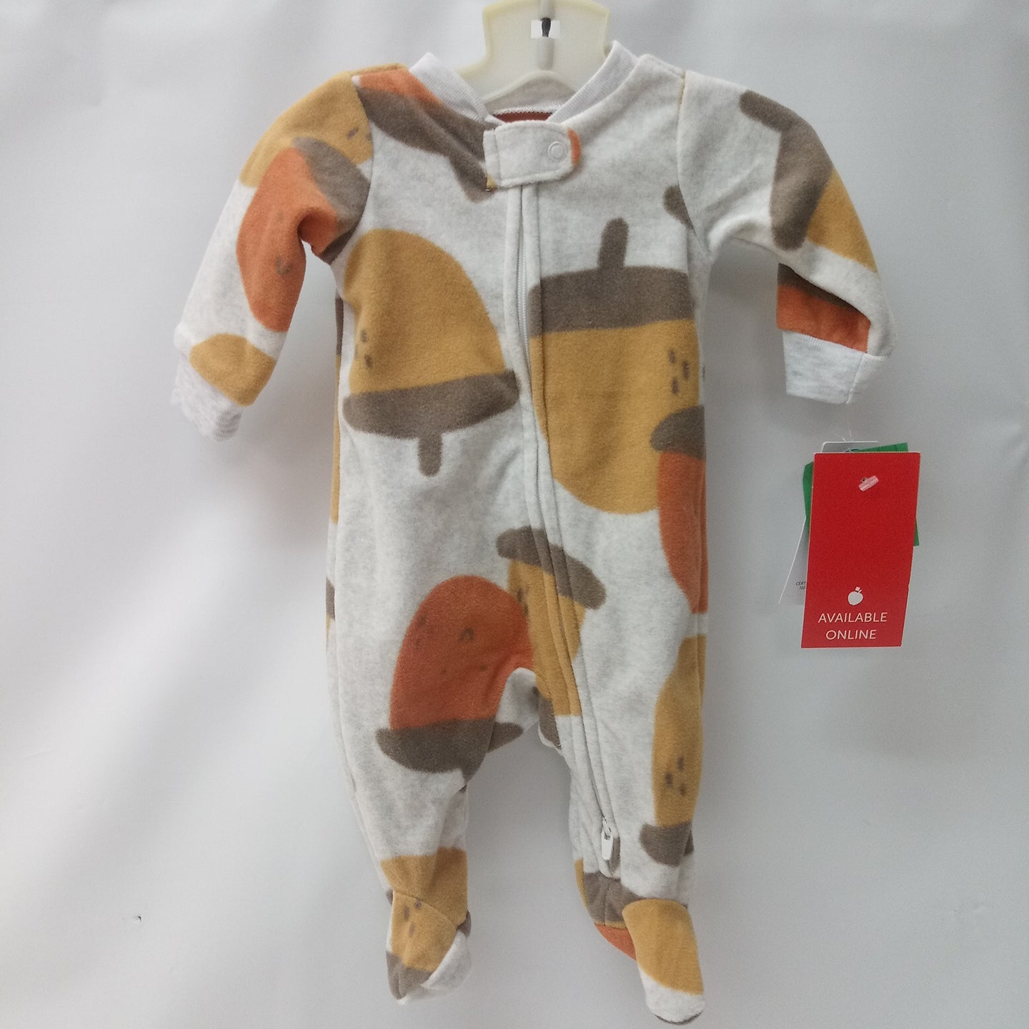 NEW Long Sleeve 1pc Pajamas by Carters Size NB