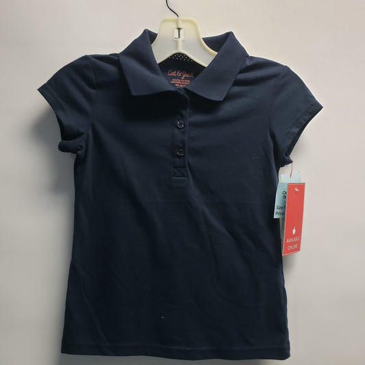 NEW Short Sleeve Navy Polo By Cat & Jack Size 4-5