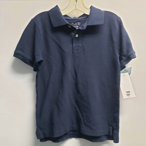 Short Sleeve Navy Polo By Place Size 7-8