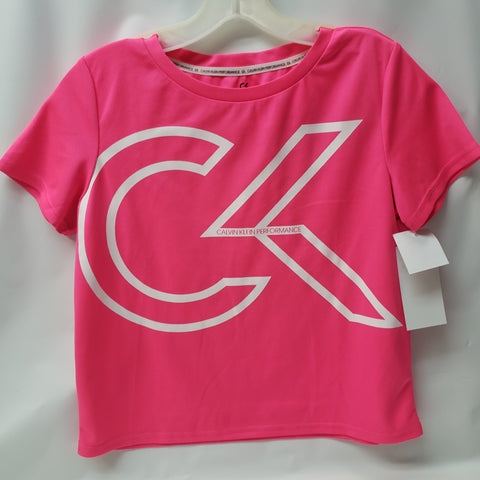 Short Sleeve Shirt By Calvin Klein Size 12-14