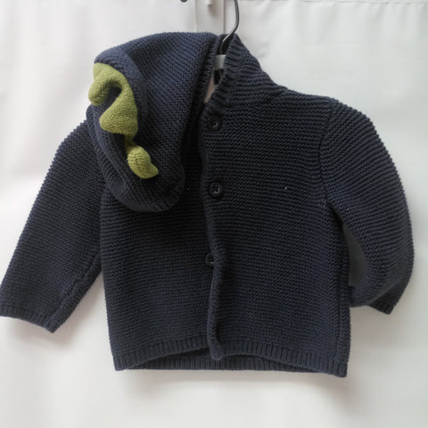 Long Sleeve Hoodie Button Up Sweater  by Carters Size 3m