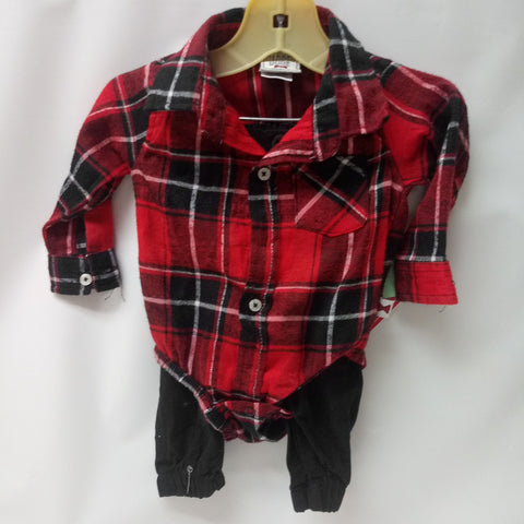 Long Sleeve 2pc Outfit by Dapper Dude  Size 3-6m