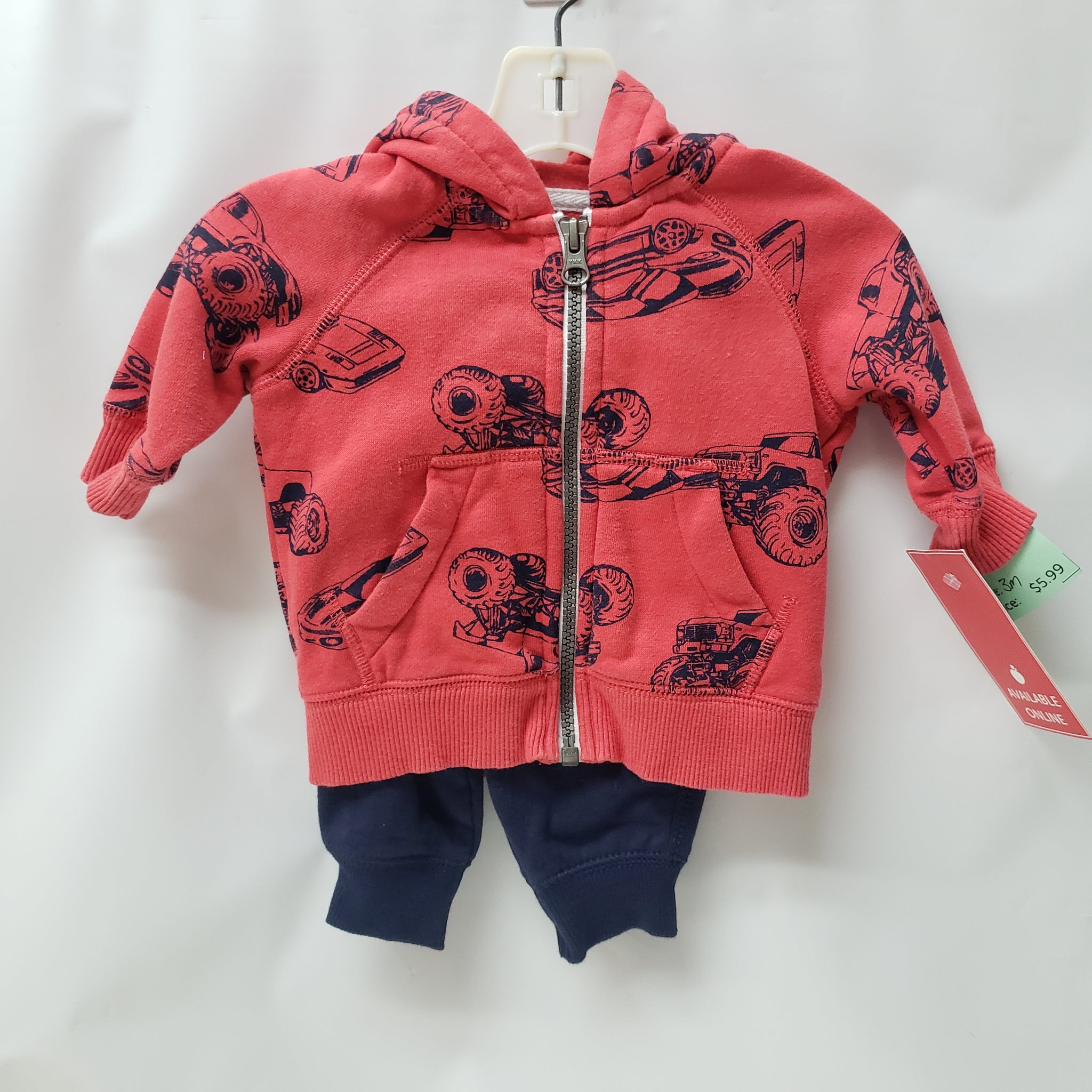 Long Sleeve 2Pc Outfit By Carters Size 3m