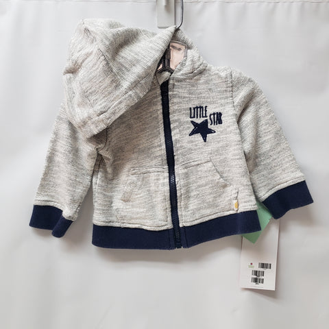 Hooded Zip-Up Sweater By C&C Size 0-3m