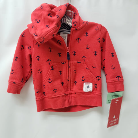 Hooded Zip-Up Sweater By Just One You Size 3m