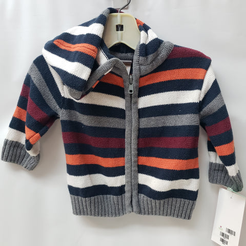 Hooded Zip-Up Sweater By Gymboree Size 3-6m