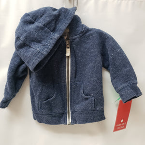 Hooded Zip-Up Sweater By Carters Size 6m