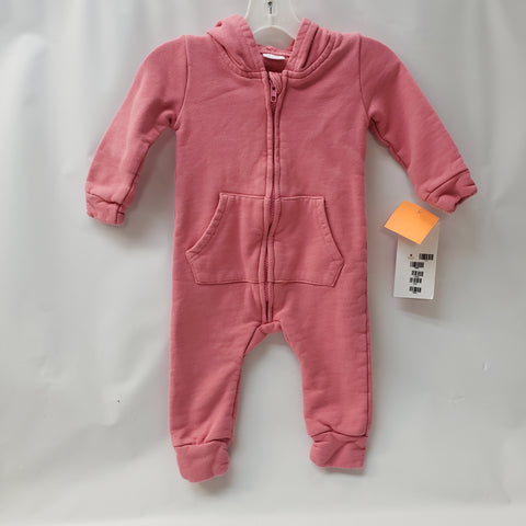 Long Sleeve 1pc Hooded Outfit     Size 6-12m