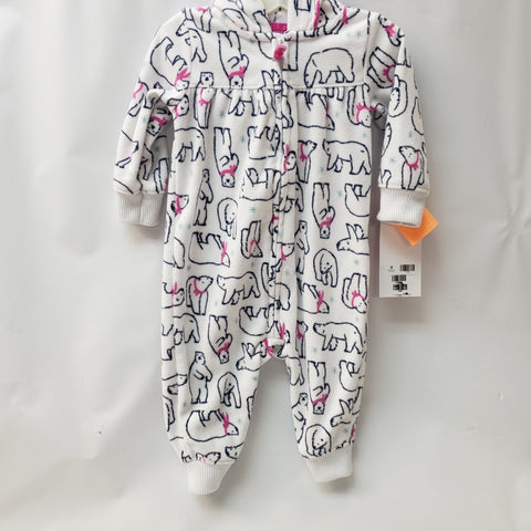 Long Sleeve 1pc Hooded Outfit  By Carters   Size 6m