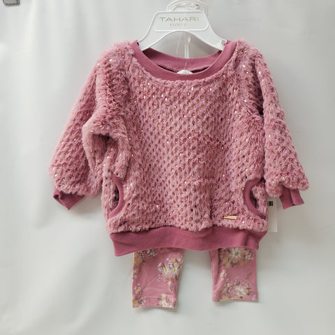 NEW Long Sleeve 2pc  Outfit By Tahari  Baby   Size 6-9m