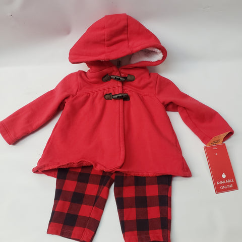 Long Sleeve 2pc  Outfit By Carters Size 9m