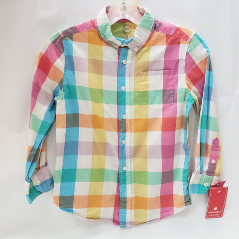 Long Sleeve Button Down  By Wonder Nation Size 8