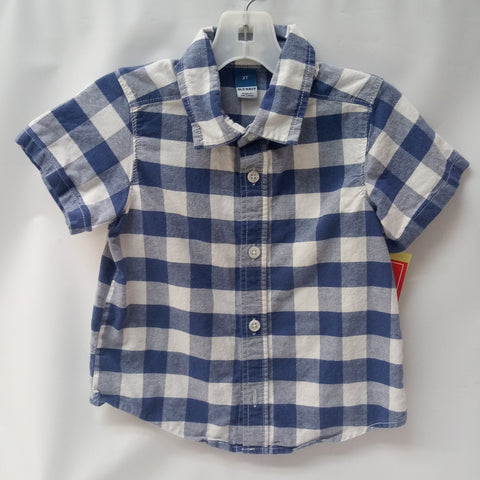 Short Sleeve Button Up Shirt  By Old Navy Size 2T