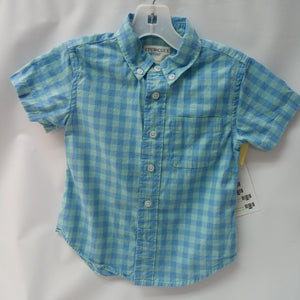 Short Sleeve Button Up Shirt  By Crew Cuts Size 2