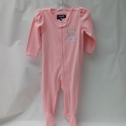 NEW Long Sleeve 1pc Pajamas   by Hurley Size 6m