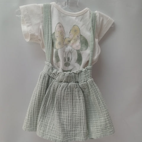 Short Sleeve 2pc Dress By Disney Baby    Size 3m