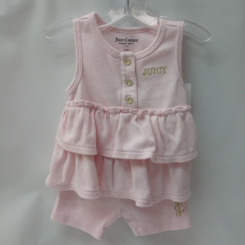 Short Sleeve 2pc Outfit by Juicy Couture   Size 3-6m
