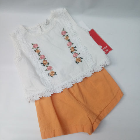 Short Sleeve 2pc Outfit by Shein  Size 6-9m