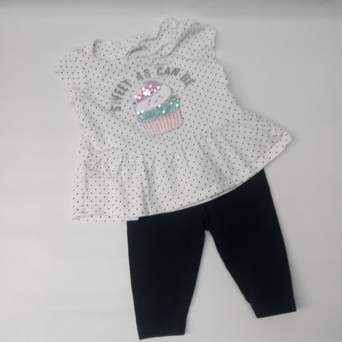 2pc Short Sleeve Outfit by Carters         Size 9m