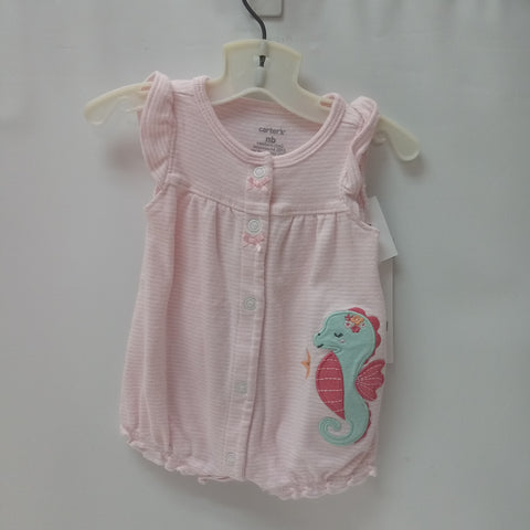 Short Sleeve Romper by Carters  Size NB