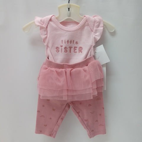 Short Sleeve 2pc Outfit by Carters  Size NB