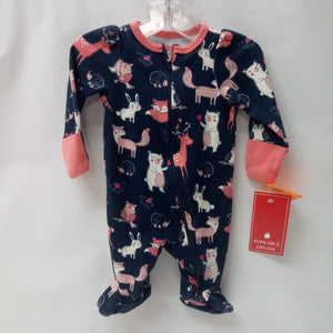 Long Sleeve 1pc Pajamas by Wonder Nation     Size NB