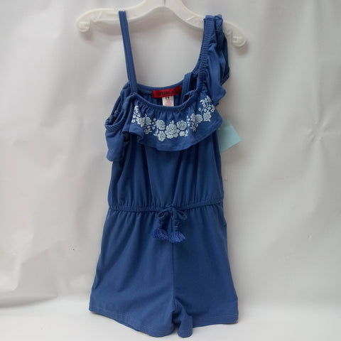 Short Sleeve 1pc Romper by First Kiss  Size 7-8