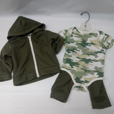 Long Sleeve 3pc Outfit by Mon Cheri Baby   Size 3-6m