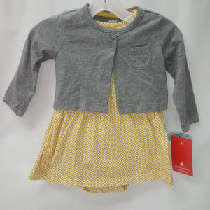 Long Sleeve 2pc Dress by Carters      Size 9m