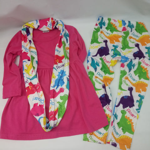 Long Sleeve 3pc Outfit   Size 4-5