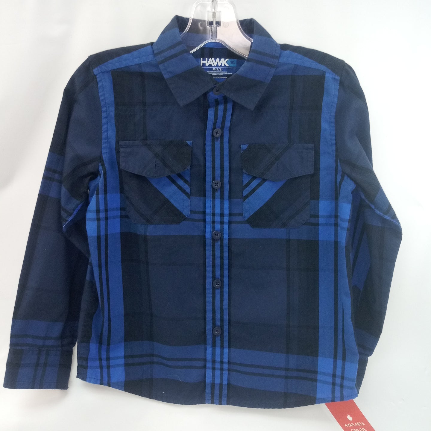 Long Sleeve Button Up Shirt by Hawk        Size 5-6