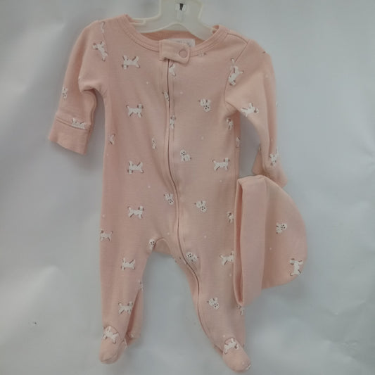 Long Sleeve 1pc Pajamas  by Tres beau et belle  Size 0-3m
