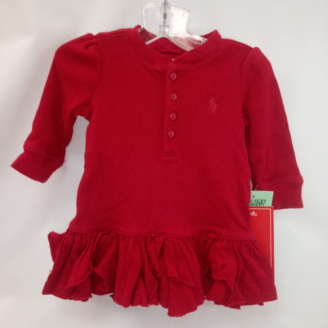 Long Sleeve 1pc Dress  by Ralph Lauren   Size 3m