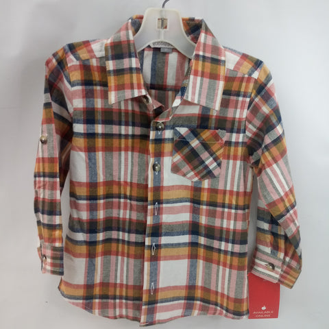 Long Sleeve Button Down Shirt by Rugged Butts     Size 3T