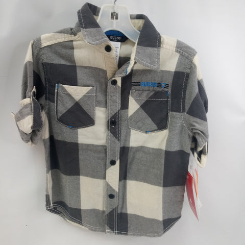 NEW Long Sleeve Button Down Shirt by Guess Jeans    Size 3T