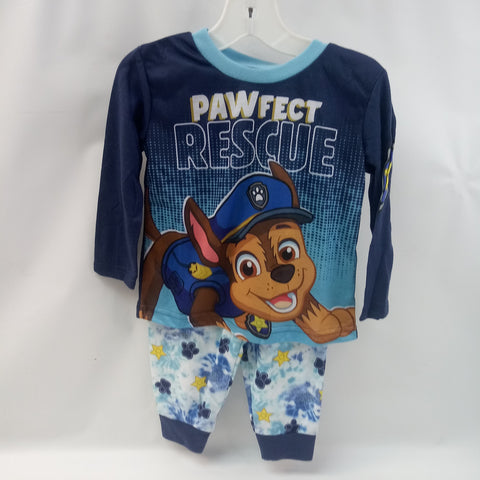 NEW Long Sleeve 2pc Pajama Set by Paw Patrol nickelodeon   Size 2T