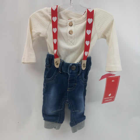 Long Sleeve 2pc Outfit by Baby Cat & Jack    Size NB