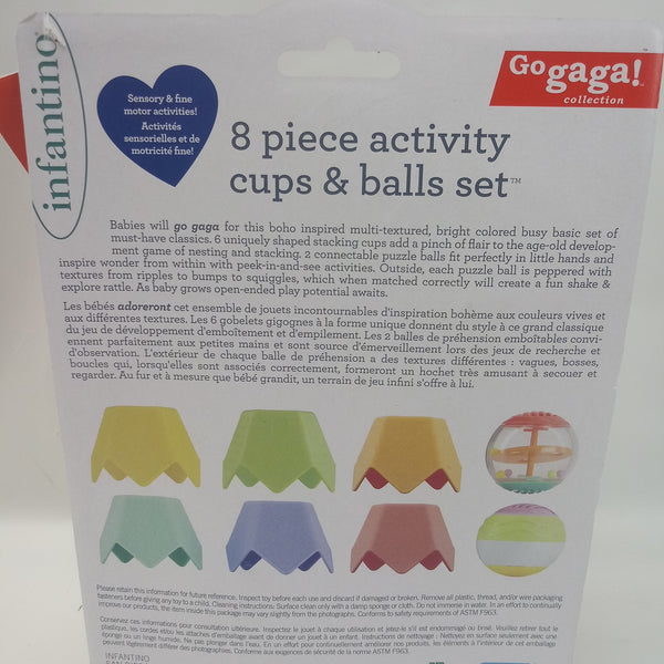 Infantino 8pc Activity Cups & Balls Set