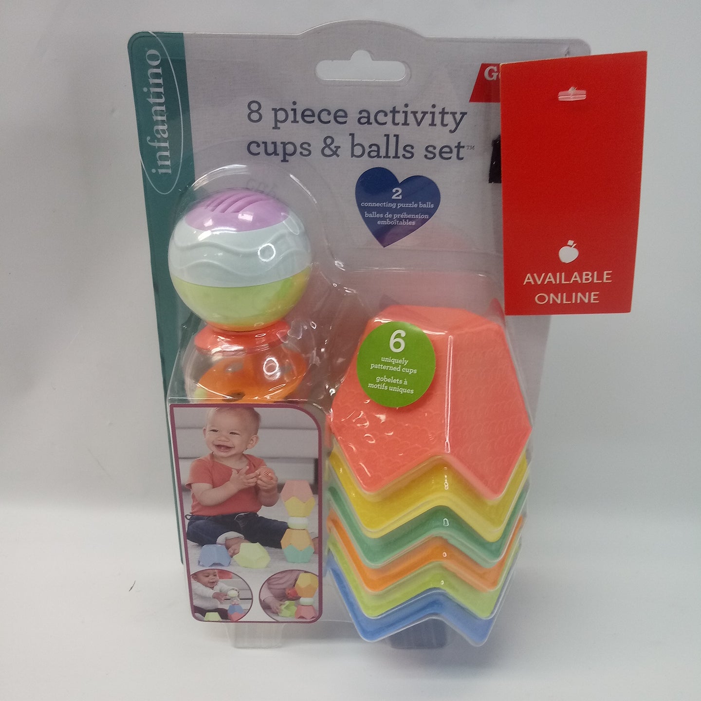 Infantino 8pc Activity Cups & Balls Set