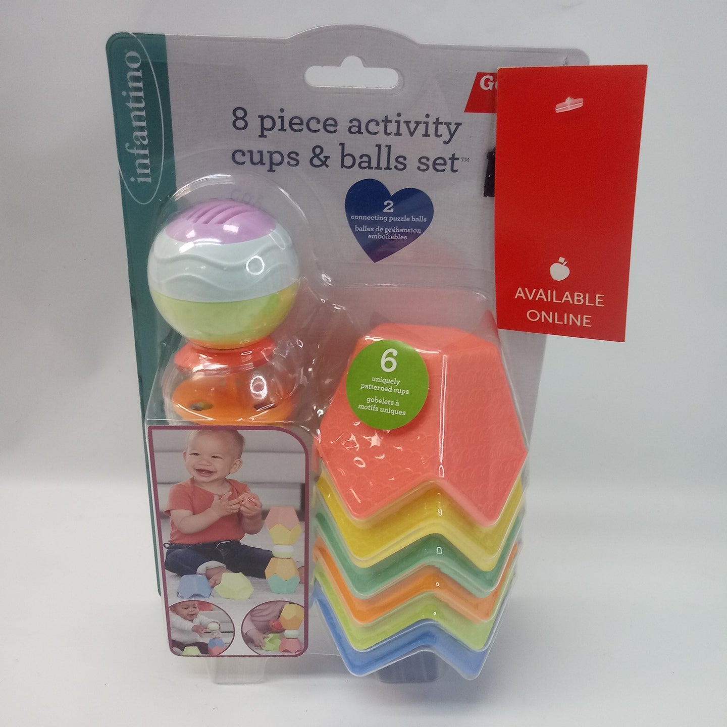 Infantino 8pc Activity Cups & Balls Set