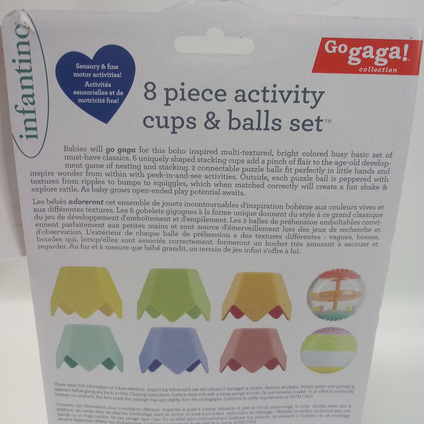 Infantino 8pc Activity Cups & Balls Set