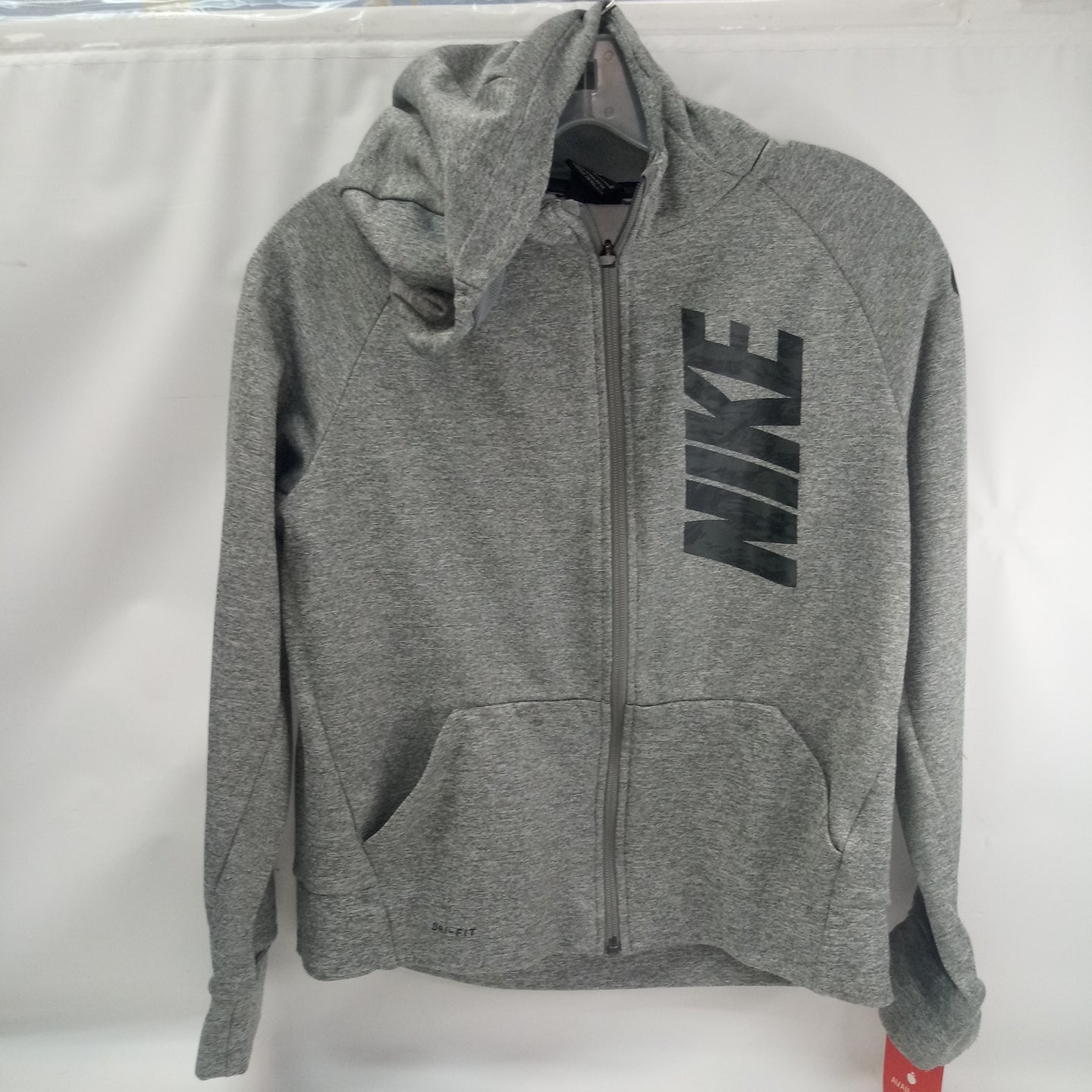 Long Sleeve Zip up Sweater   by Nike    Size 10-12