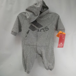 Long Sleeve 1pc Romper by Adidas    Size 0-3m