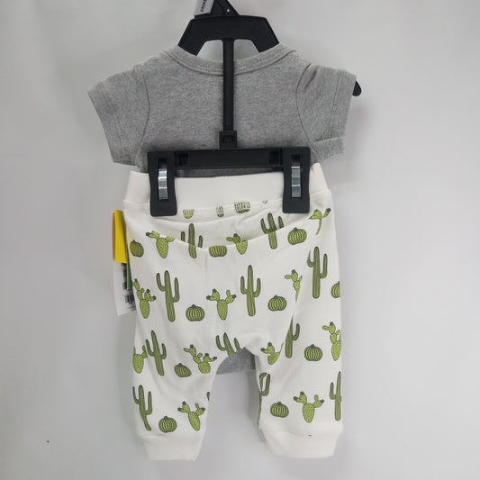NEW Short Sleeve 2pc Pajamas by M + A Monica + Andy  Size NB