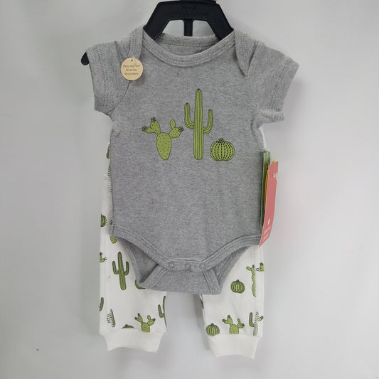 NEW Short Sleeve 2pc Pajamas by M + A Monica + Andy  Size NB