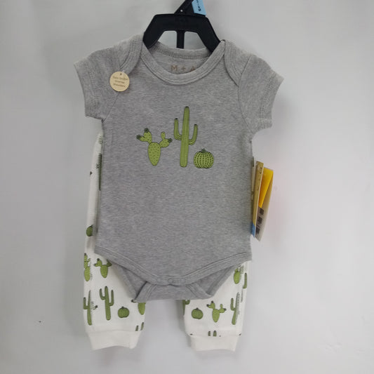 NEW Short Sleeve 2pc Pajamas by M + A Monica + Andy  Size 3-6m